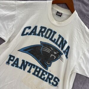 VTG Carolina Panthers Shirt Mens XL 1993 Distressed Screen Stars